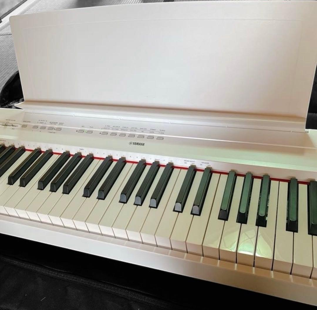 美品❣️YAMAHA P-115WH ホワイト88鍵 電子ピアノ✨ペダル付き