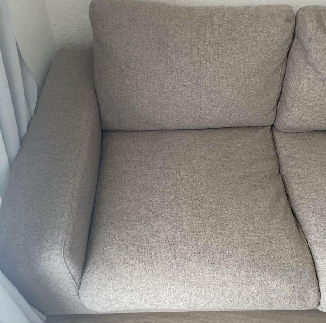 無印良品　ソファ本体　2シーター　フェザーポケットコイル