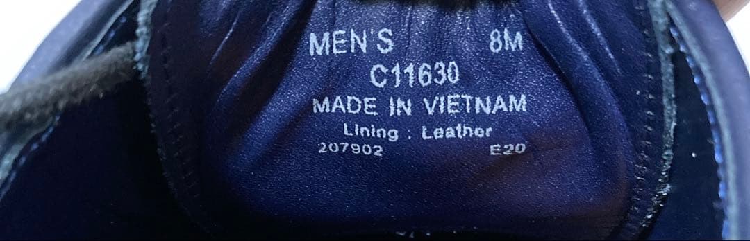 美品 コールハーン ビジネスシューズ 防水 ストレートチップ 本革 黒 8M