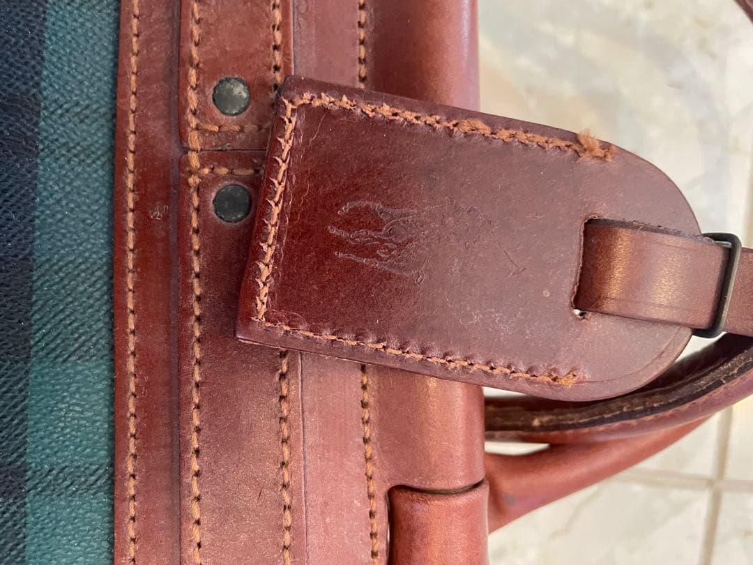 ラルフローレン　ブラックウォッチ ボストンバッグ