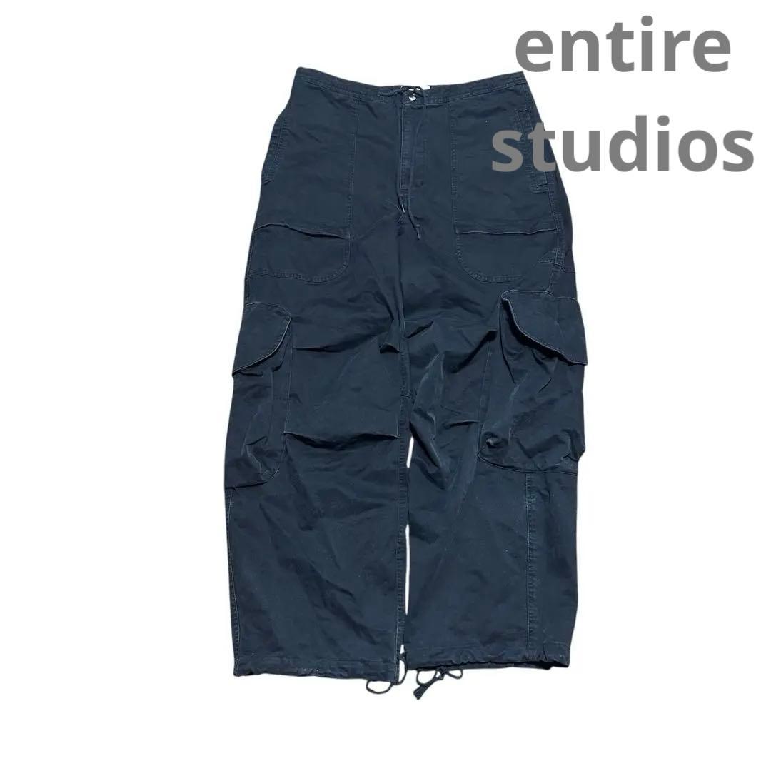 パンツ entire studios freight cargo pants black