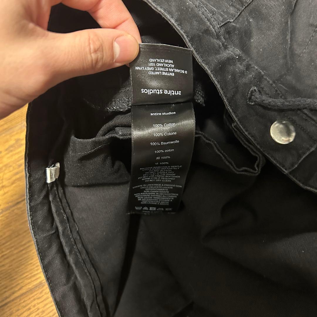 パンツ entire studios freight cargo pants black