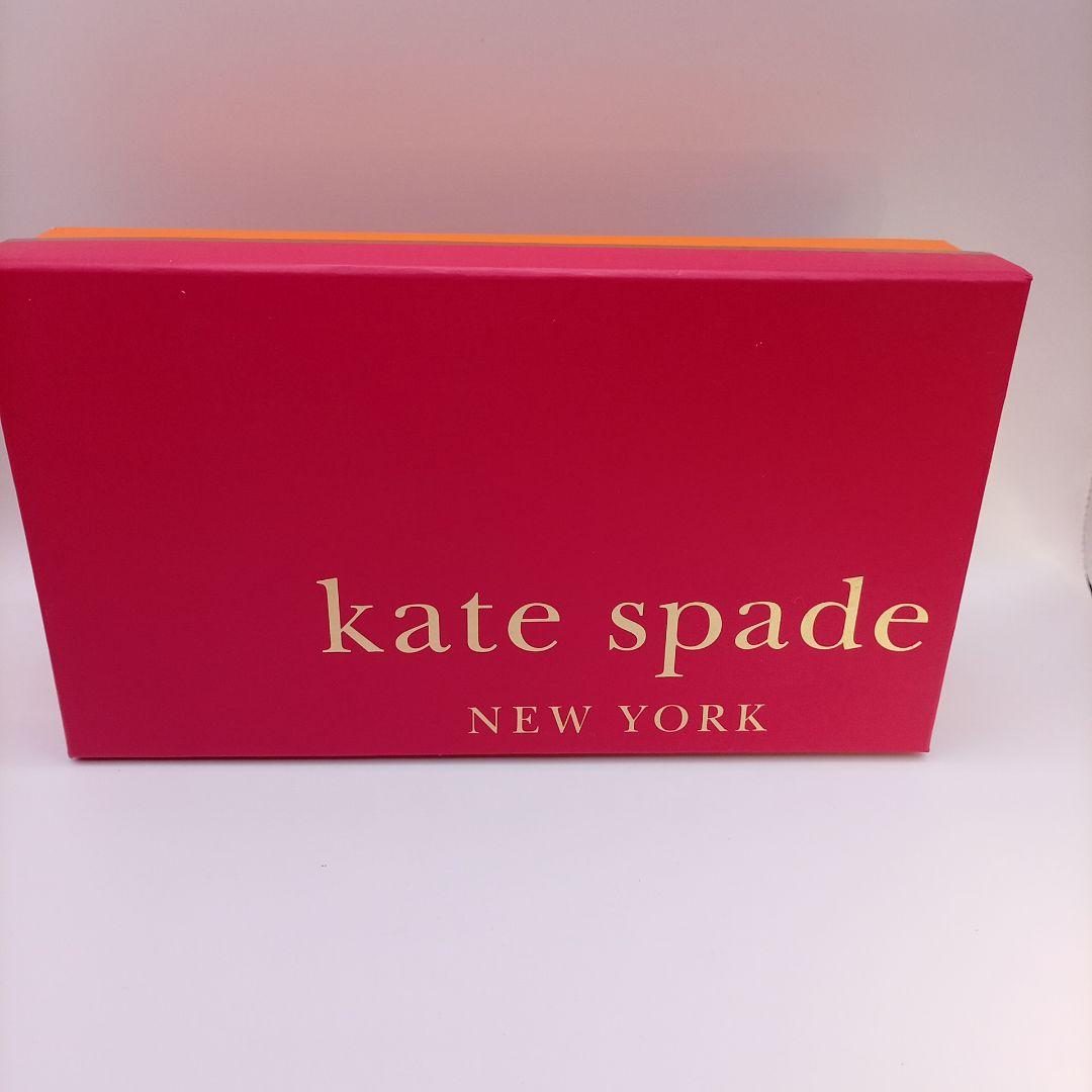 kate spade ケイトスペード ラウンドファスナー長財布 ピンク×ブラック