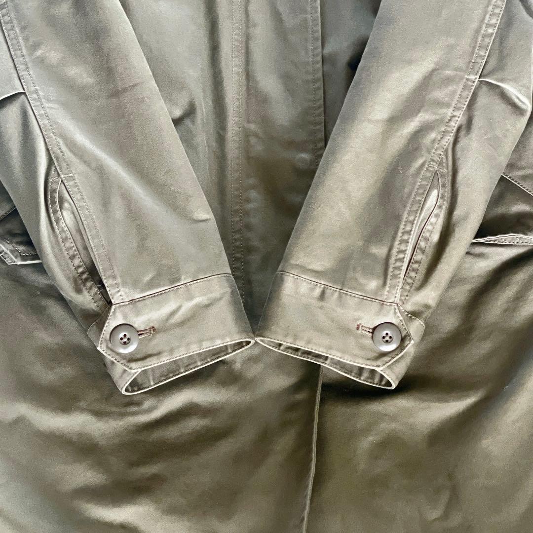 【フレッドペリー】英国柄 モッズコート ボアライナー ユニオンジャック カーキM