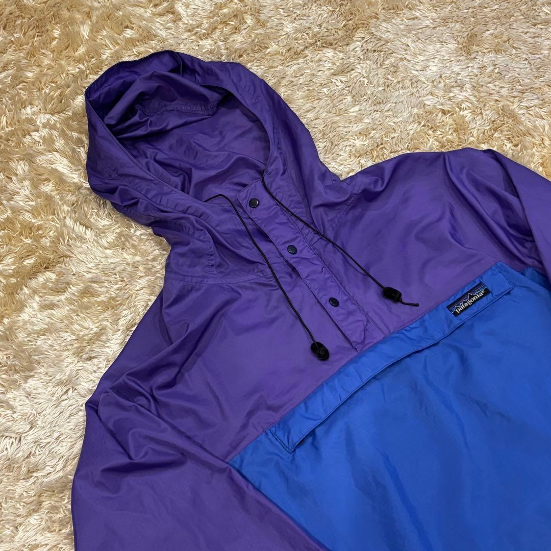 【80s】patagoniaフェザーウェイトシェルプルオーバーアノラックパーカー
