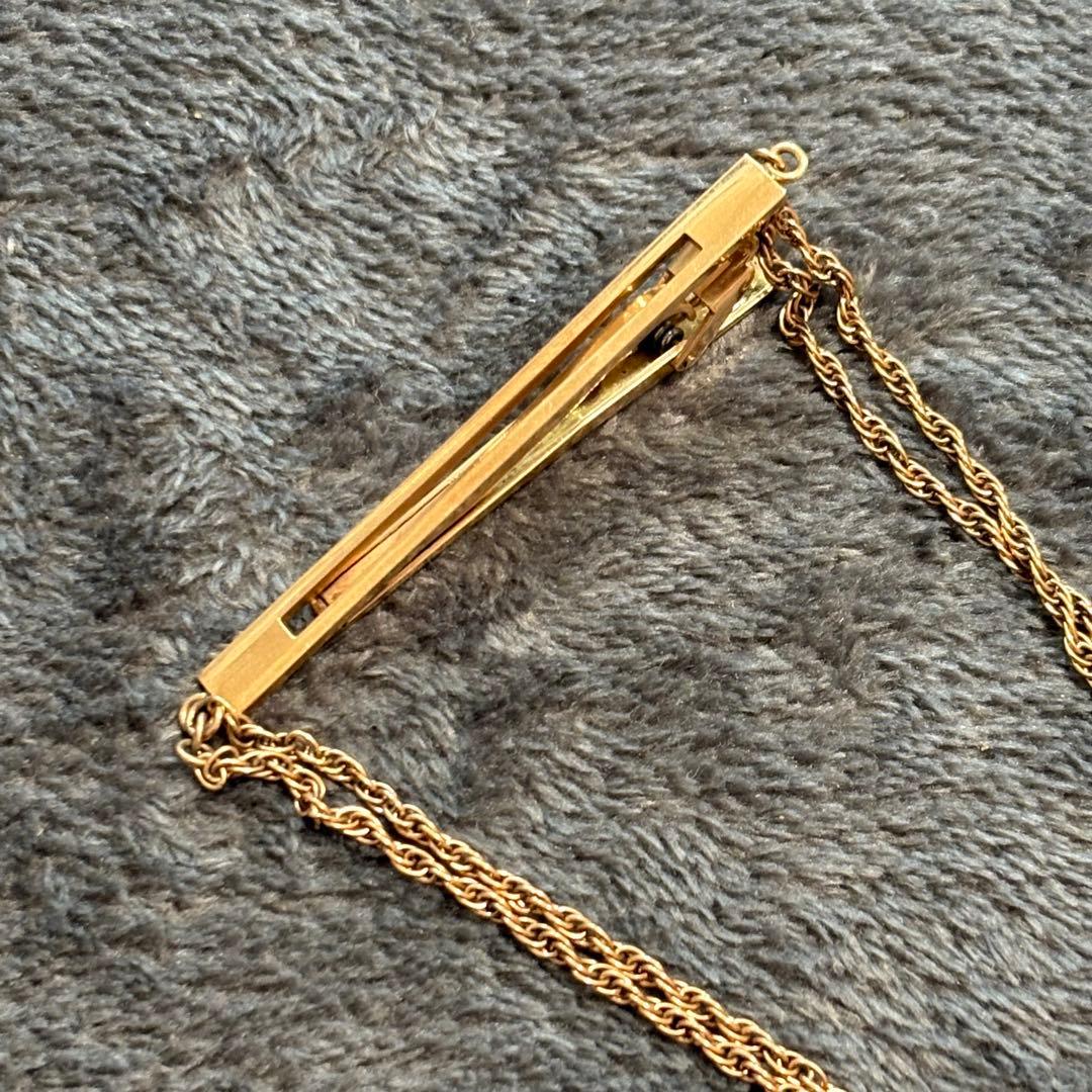 貴金属★18K★チェーン付きネクタイピン★