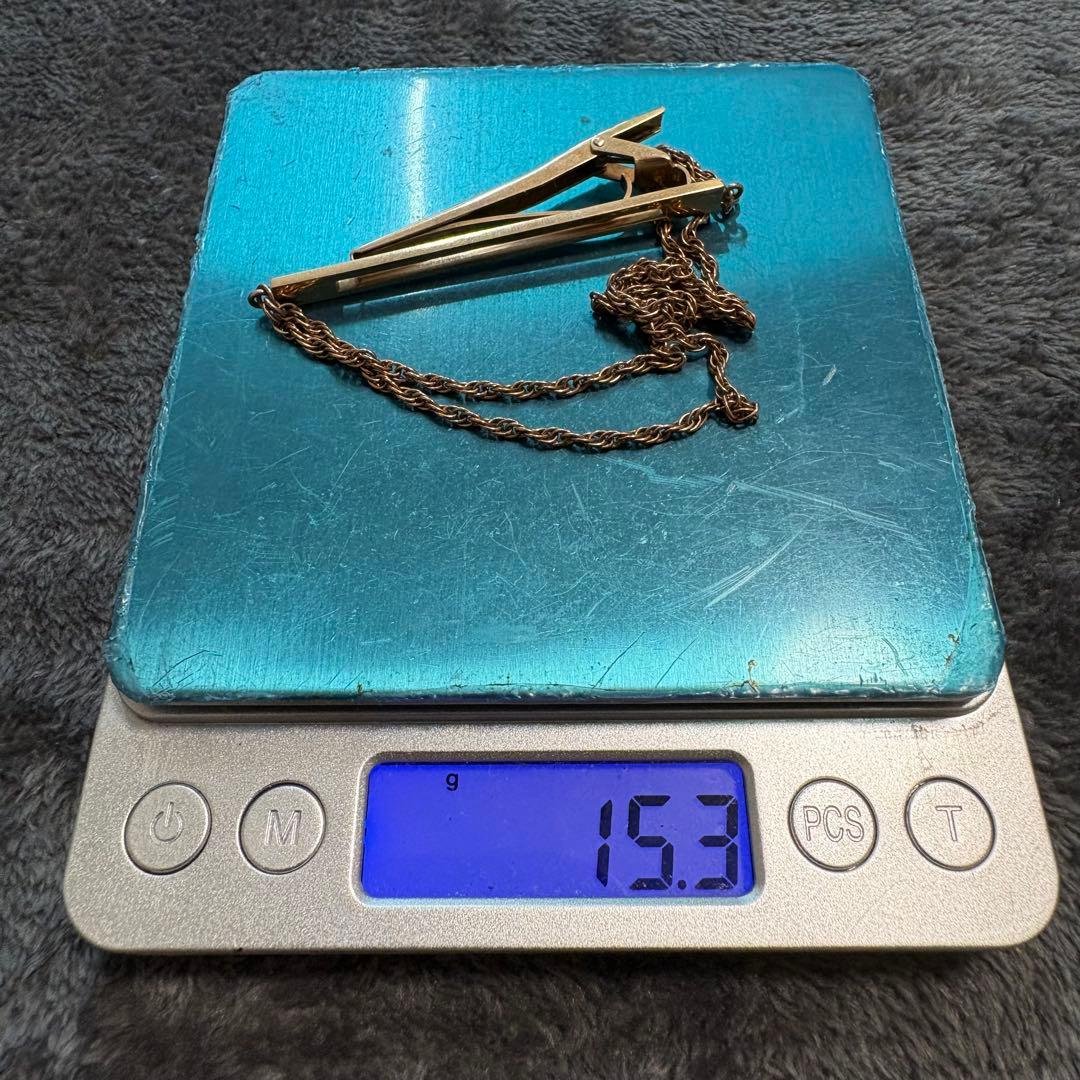貴金属★18K★チェーン付きネクタイピン★