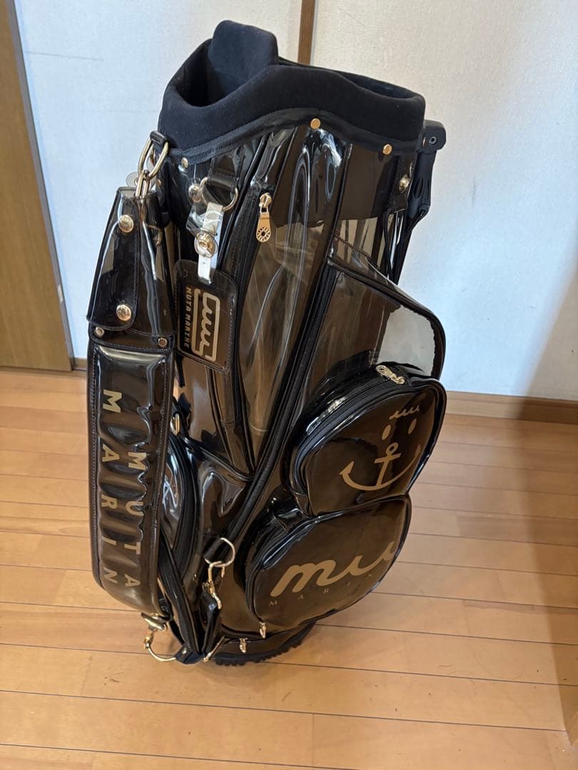 muta marine ゴルフバッグ・キャディバッグ スケルトン 黒/ゴールド
