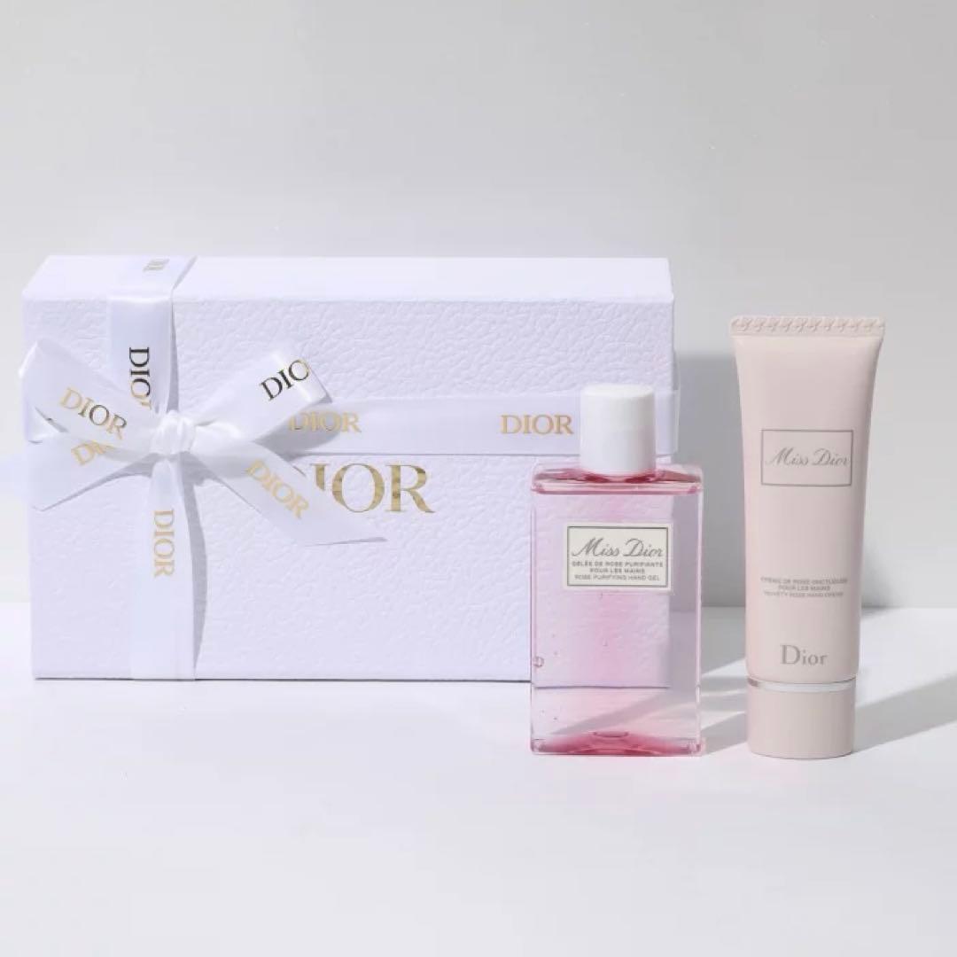 新品未使用 Miss Dior ハンドクリーム ハンドジェル セット ピンク