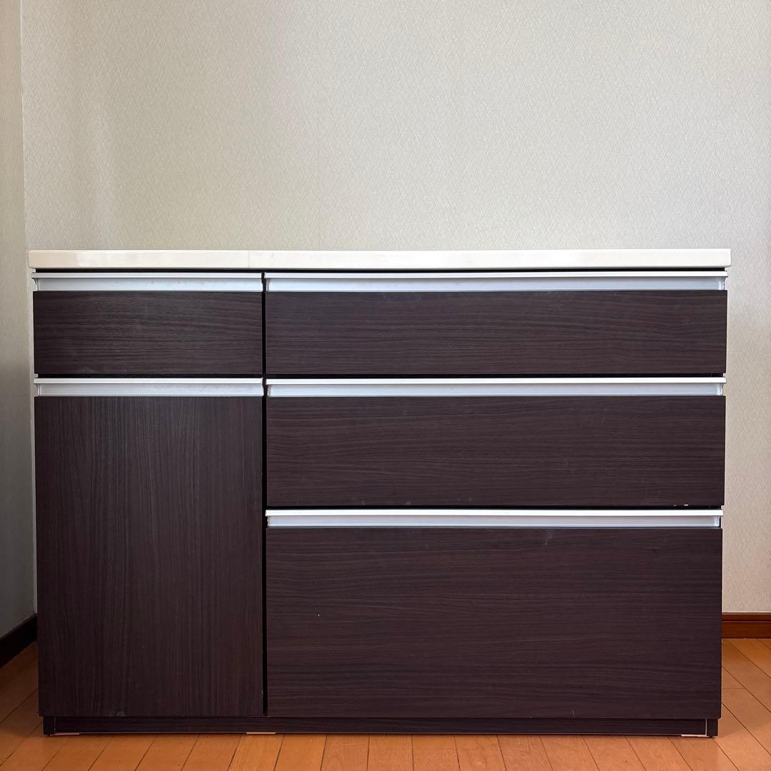 キッチンカウンター キュリー2 120CT DBR ニトリ