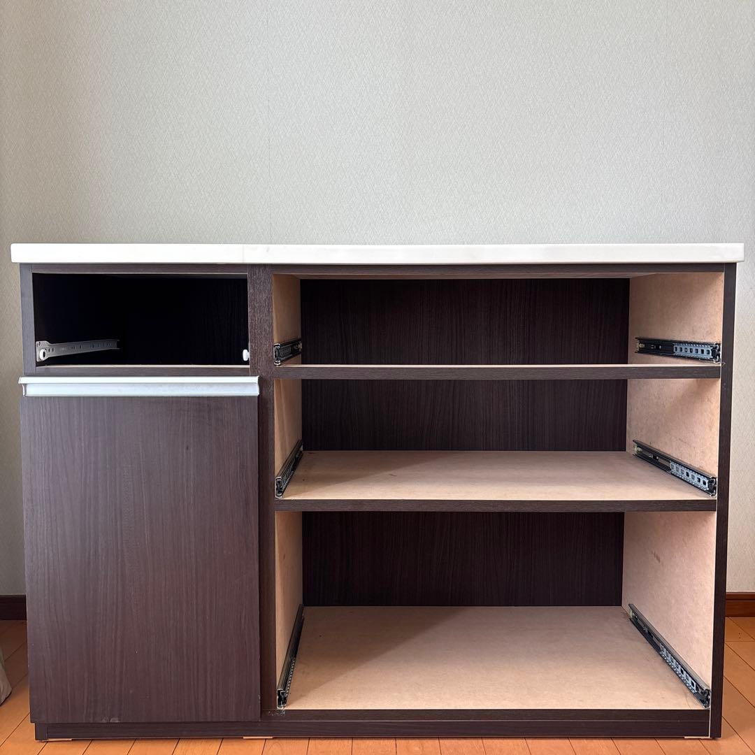 キッチンカウンター キュリー2 120CT DBR ニトリ