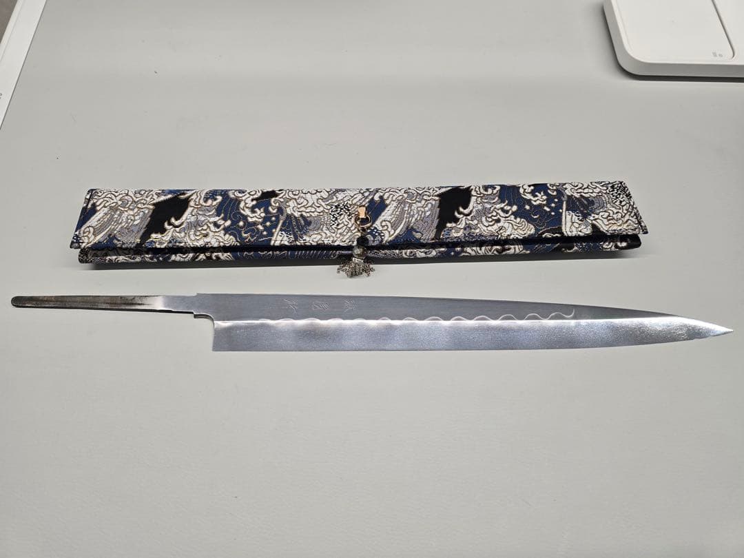 池田　辰夫　本焼　白鋼　柳刃330mm