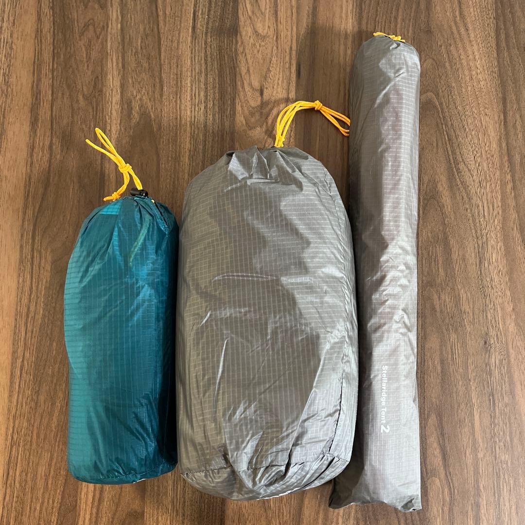 【新品未使用】モンベル ステラリッジテント2 フレーム＋レインフライ／ペグなし