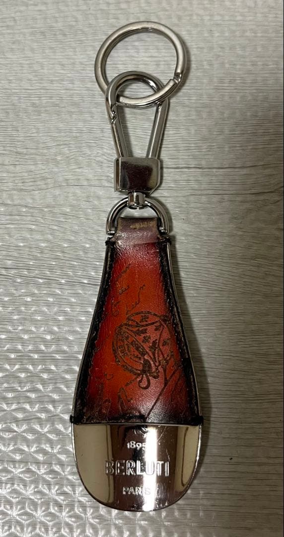 berluti ベルルッティ シューホーン キーリング レザー ブラウン