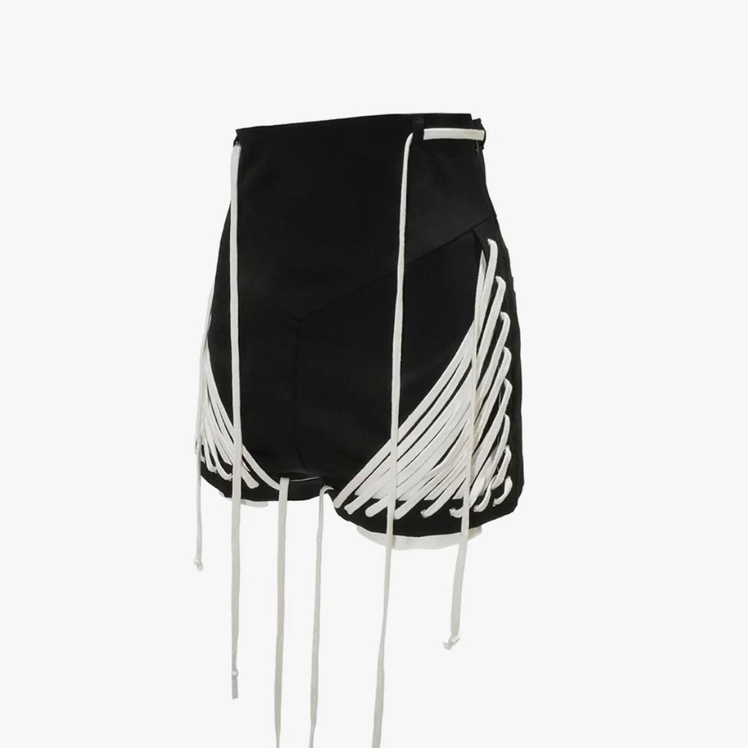 キティさんTHEREDTHREAD Slace up shorts S