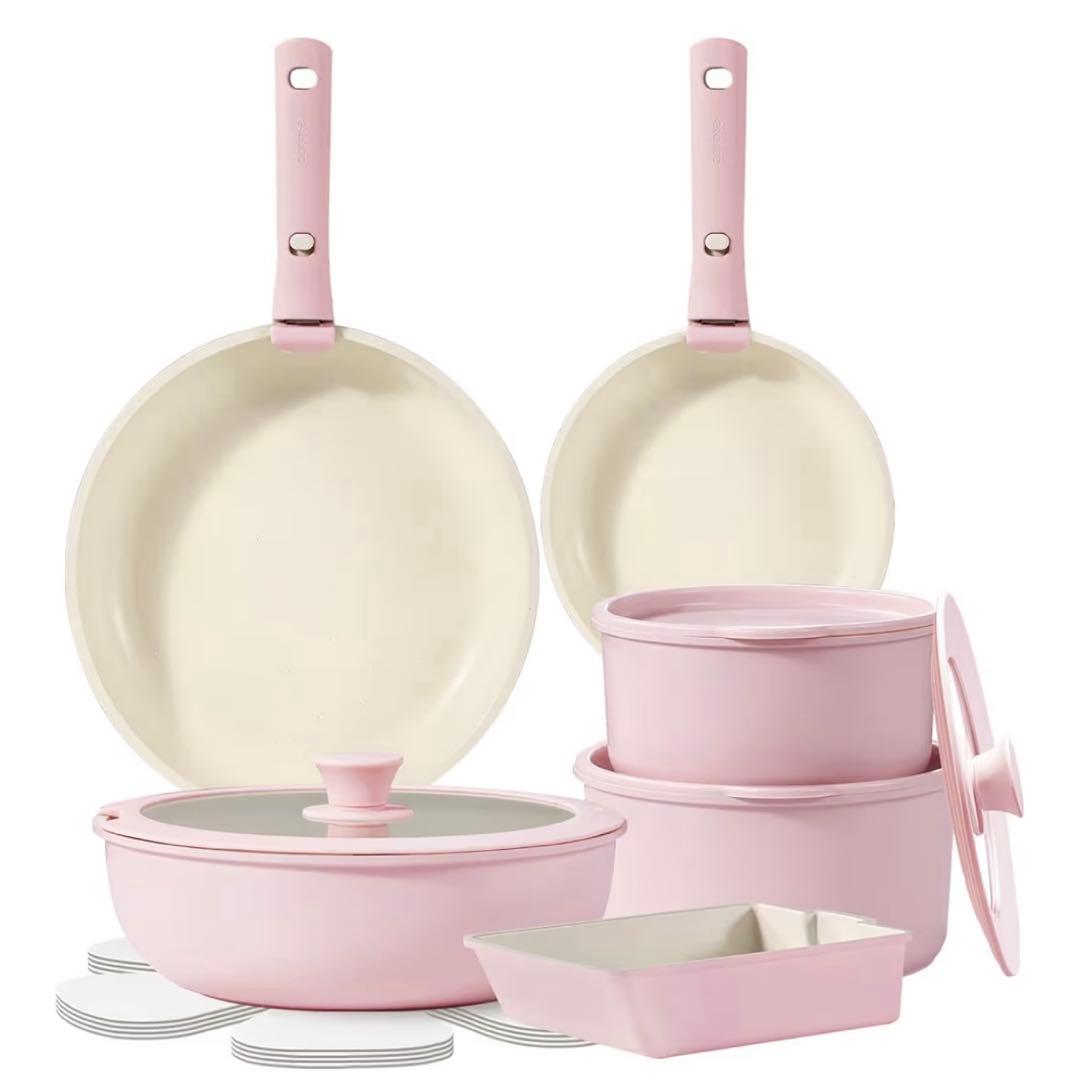 CAROTE カローテ フライパン セット 16点 IH対応 ガス火対応