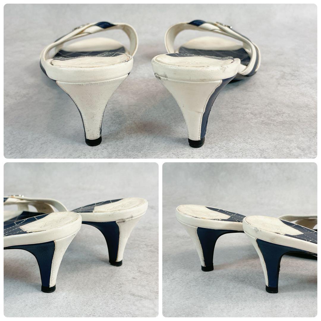 靴 Vintage Chanel Leather Sandals 38