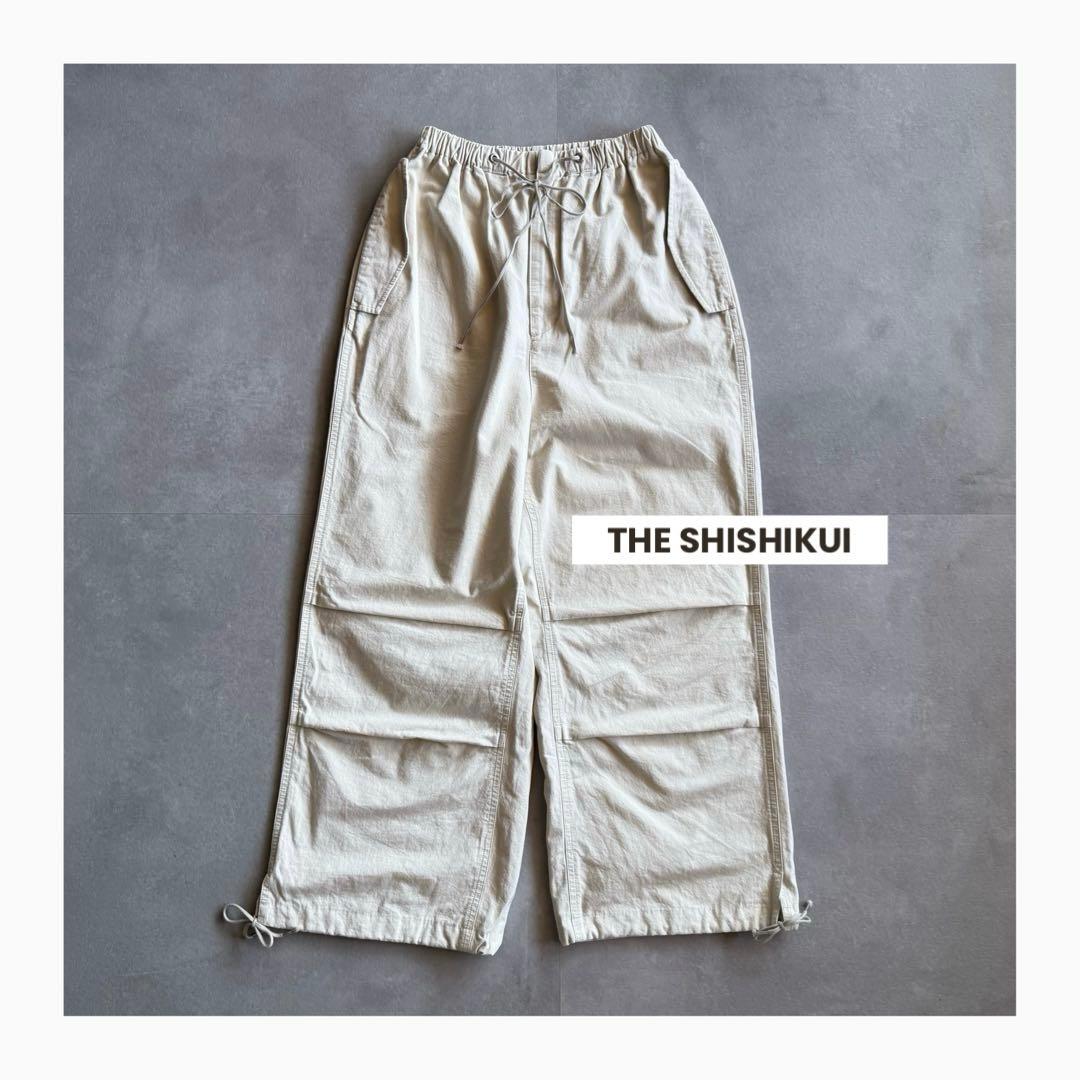 【人気カラー✨】SHISHIKUI PARACHUTE PANTS CREAM