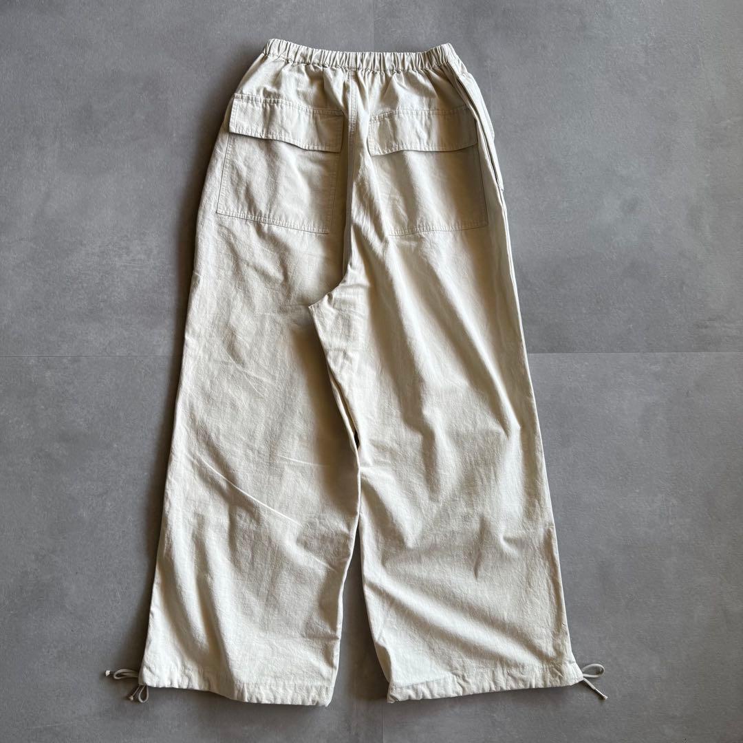 【人気カラー✨】SHISHIKUI PARACHUTE PANTS CREAM
