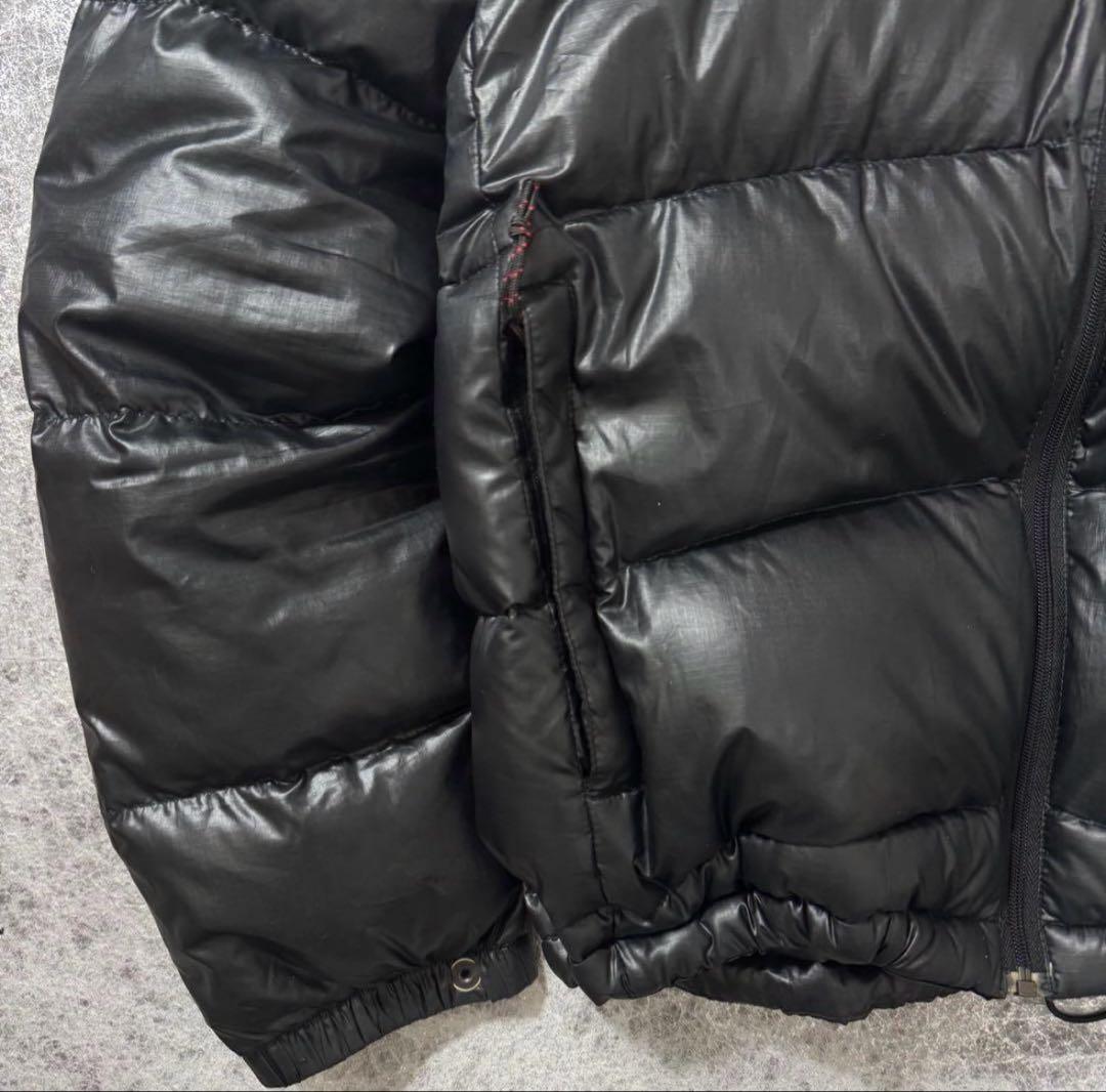 美品 Marmot 軽量 M-3刺繍 ダウンジャケット ドローコード 黒 M