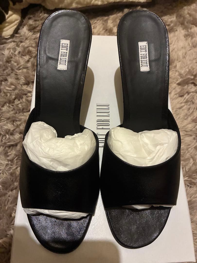 週末セール★edit for lulu オープントゥウェッジミュール 38