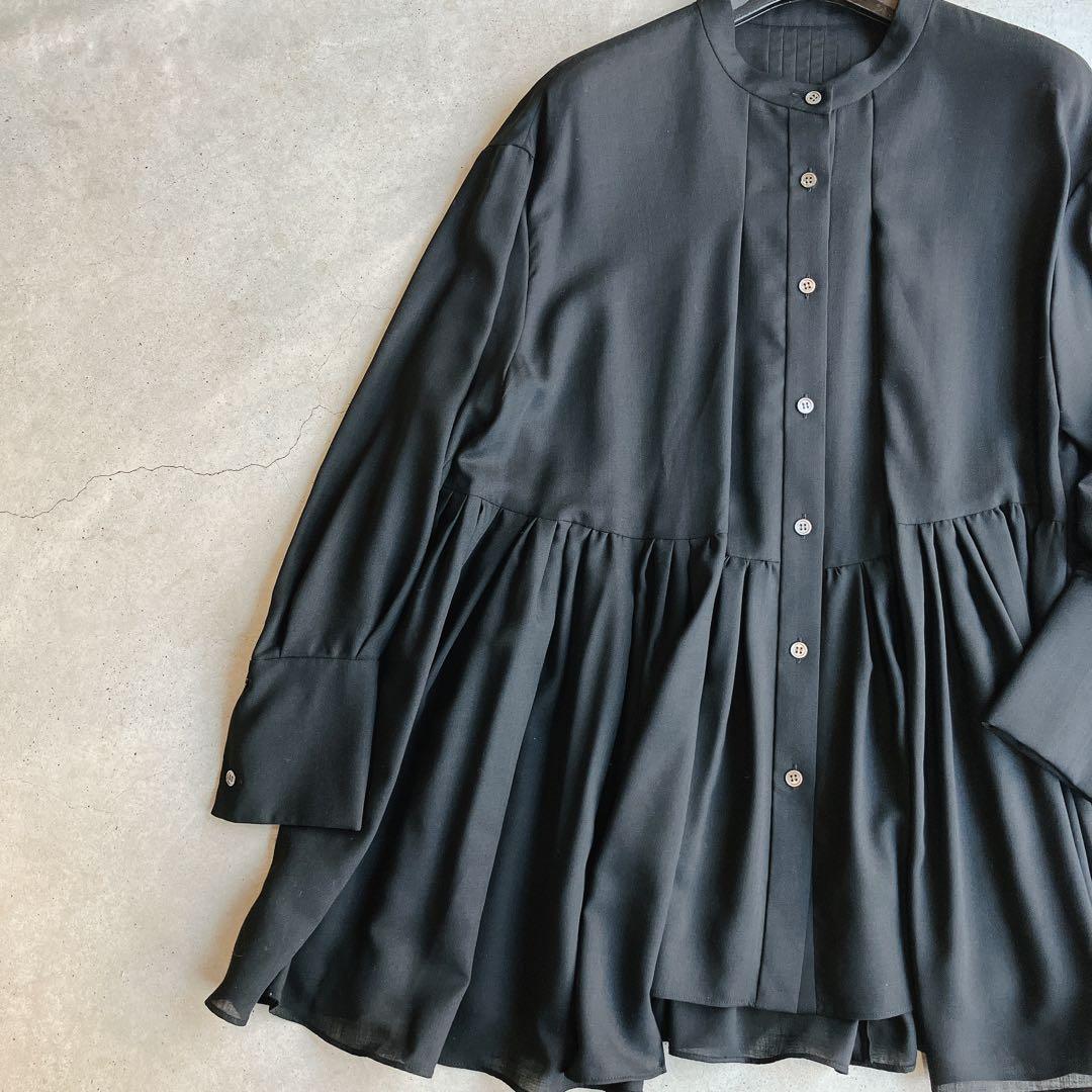 ADORE　アドーア　ウール混ぺプラムブラウス　洗濯可能