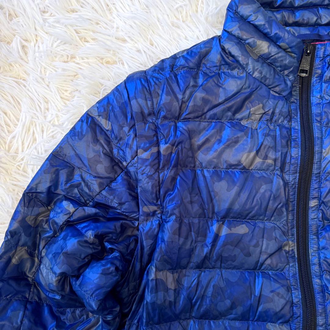 ちえぽん様バーバリー ブラックレーベル 迷彩 ダウンジャケット 2way M紺