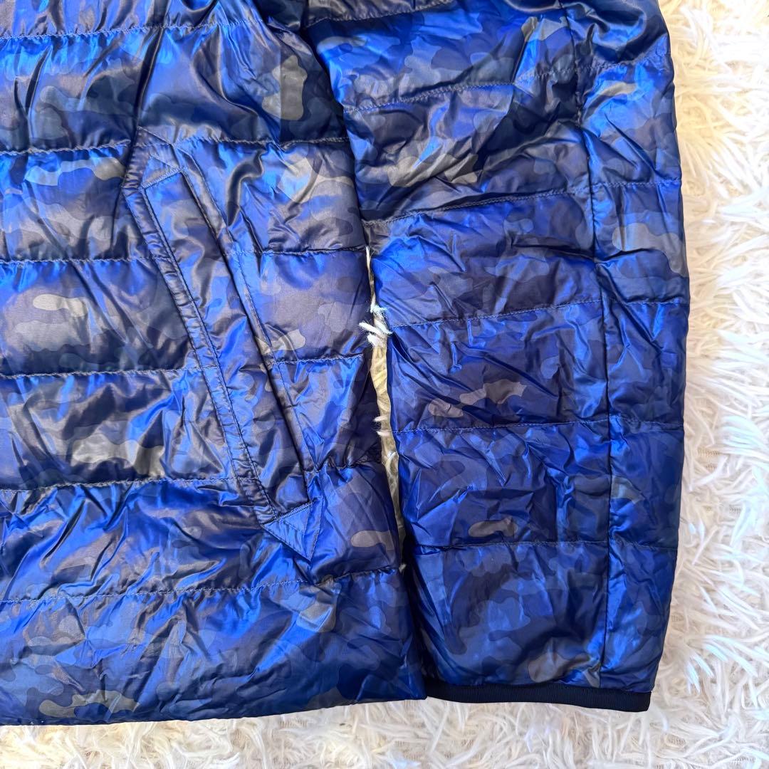 ちえぽん様バーバリー ブラックレーベル 迷彩 ダウンジャケット 2way M紺