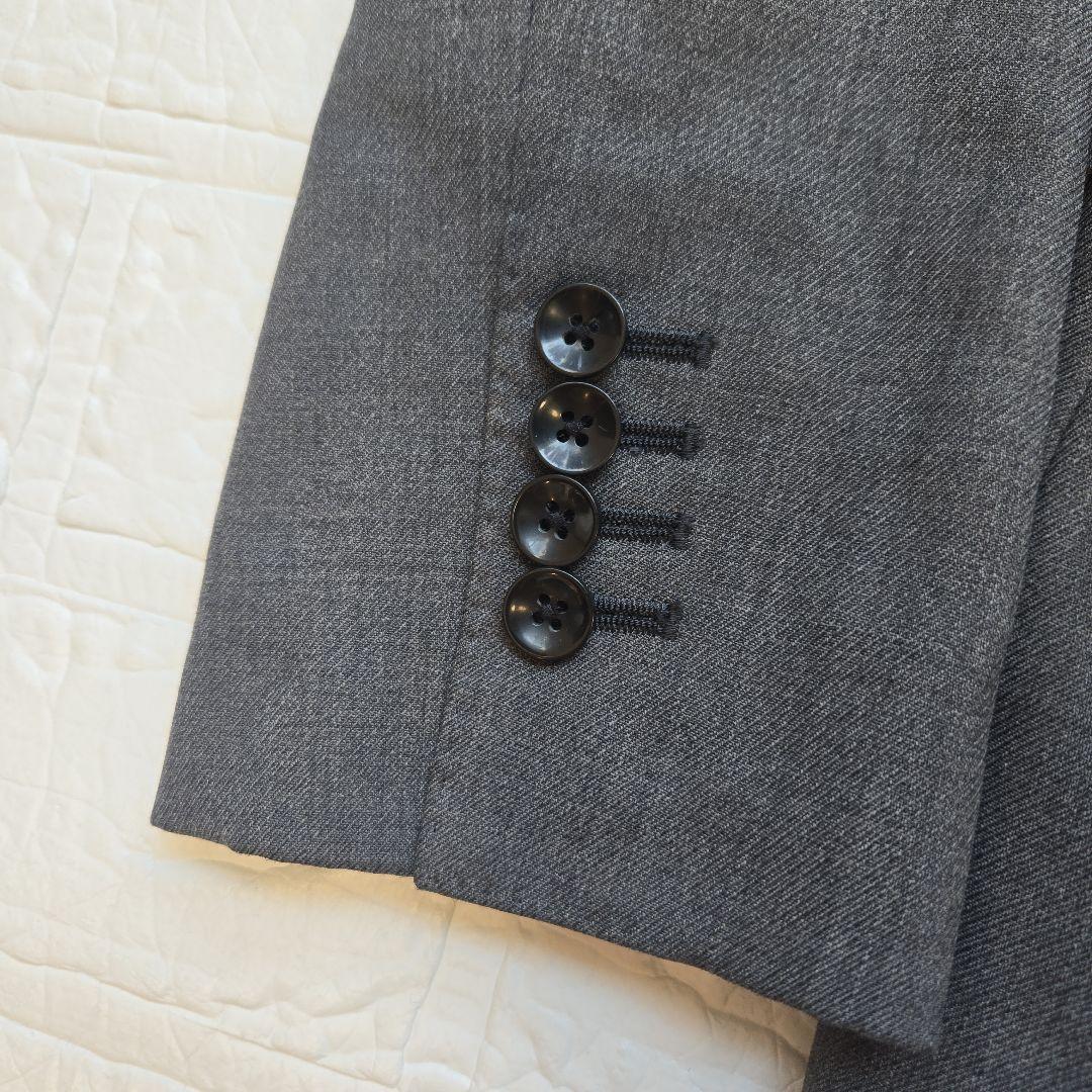 【極美品✨】スーツセレクト　メンズ　スーツ　スリーピース　グレー　標準体型