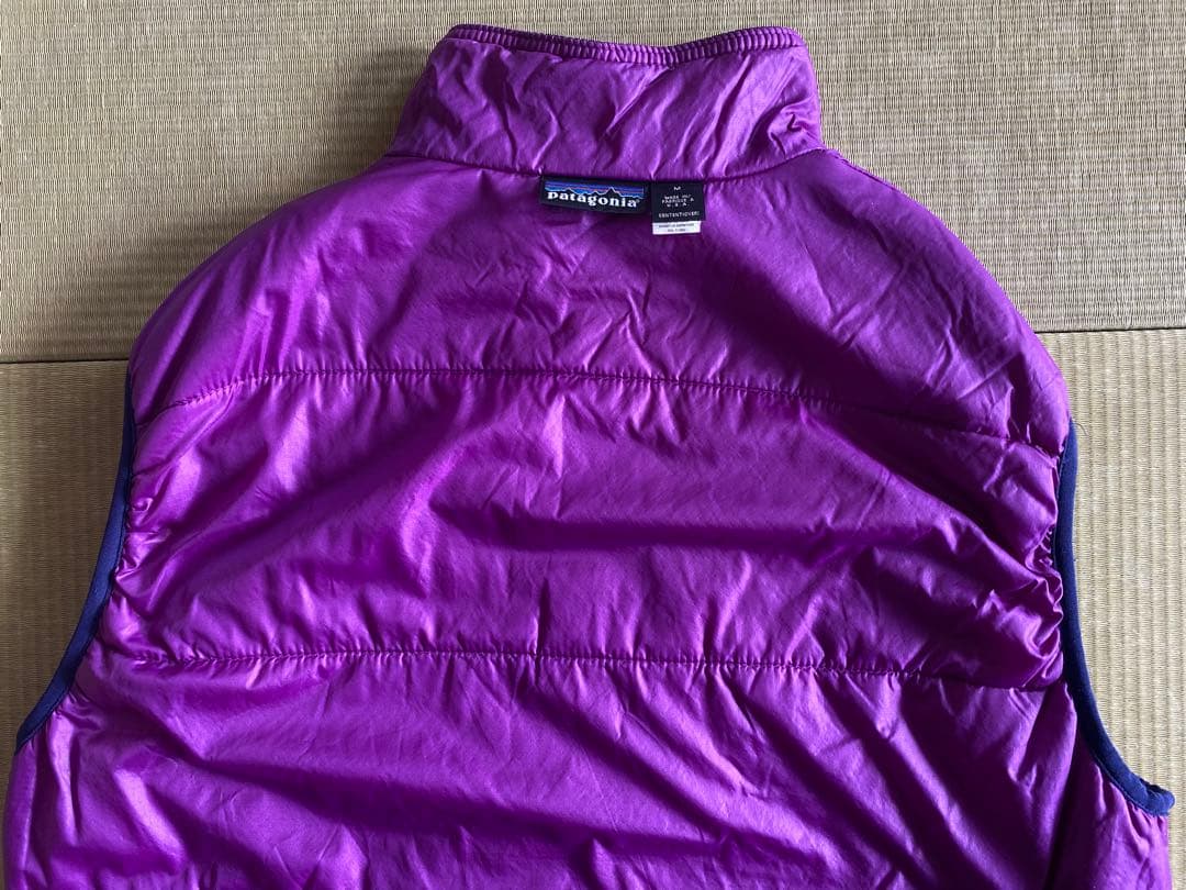 ヨシヒサ　patagonia　95年　パフボール・ベスト　ブライトパープル