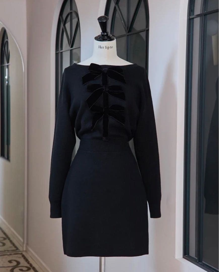 【正規品】Herlipto / Simone Knit Mini Dress