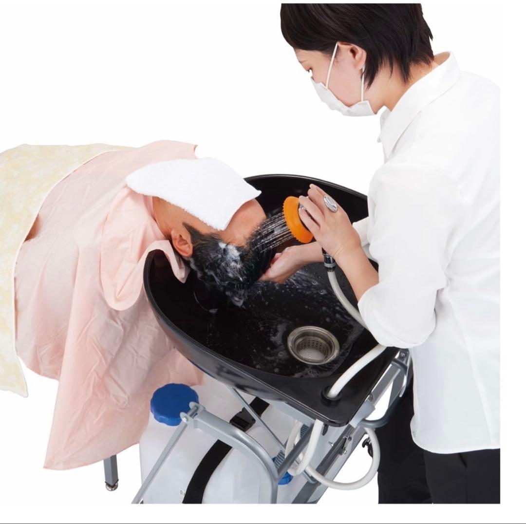 【未使用】移動式折りたたみシャンプー台 出張　理美容