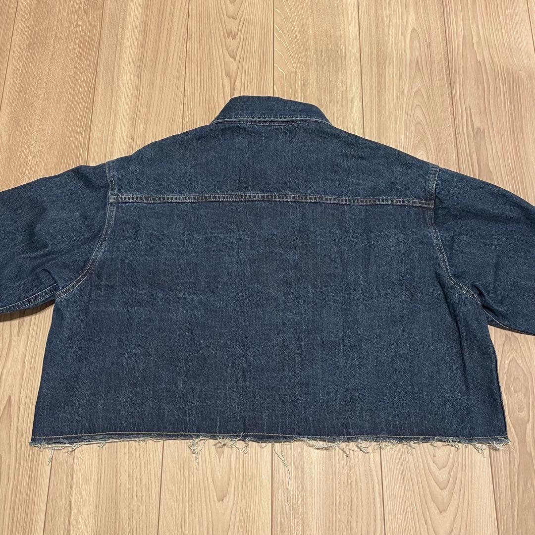 【新品タグ付】アングリッドungridカットオフショートデニムシャツ Gジャン