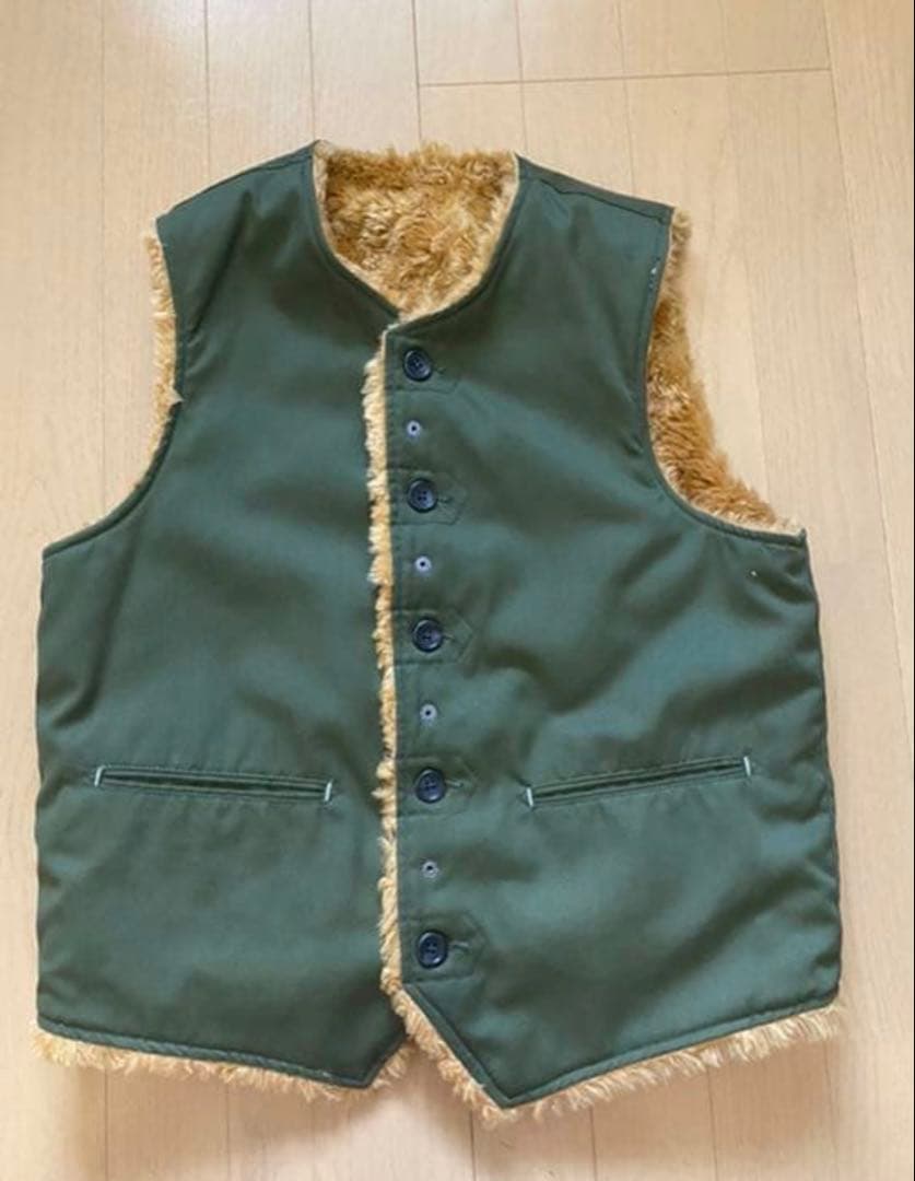 エンジニアドガーメンツ リバーシブル ボアベスト ジレ