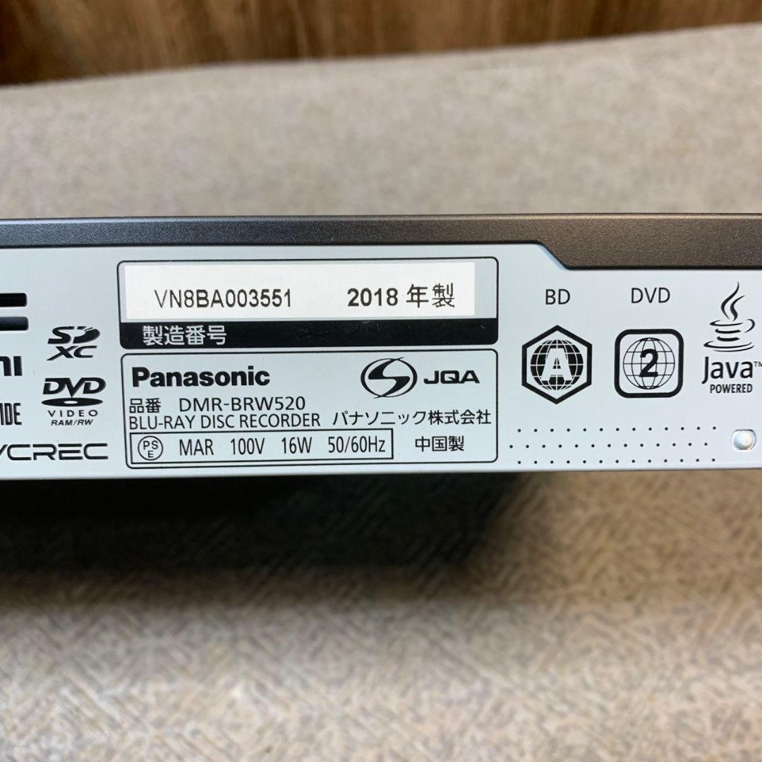 J437\" 初期化済 Panasonic BDレコーダー DMR-BRW520