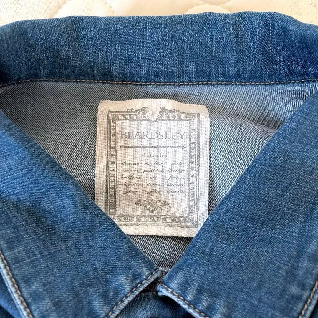 【極美品】BEARDSLEY 袖パフGジャン　インディゴブルー