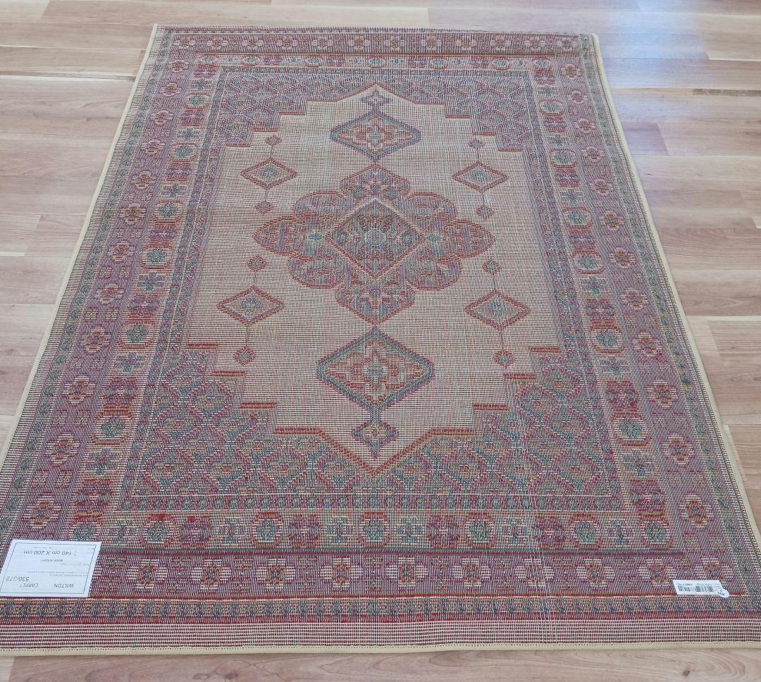 Y2695-3 エジプト産 ウィルトン織カーペット 140×200㎝ 絨毯