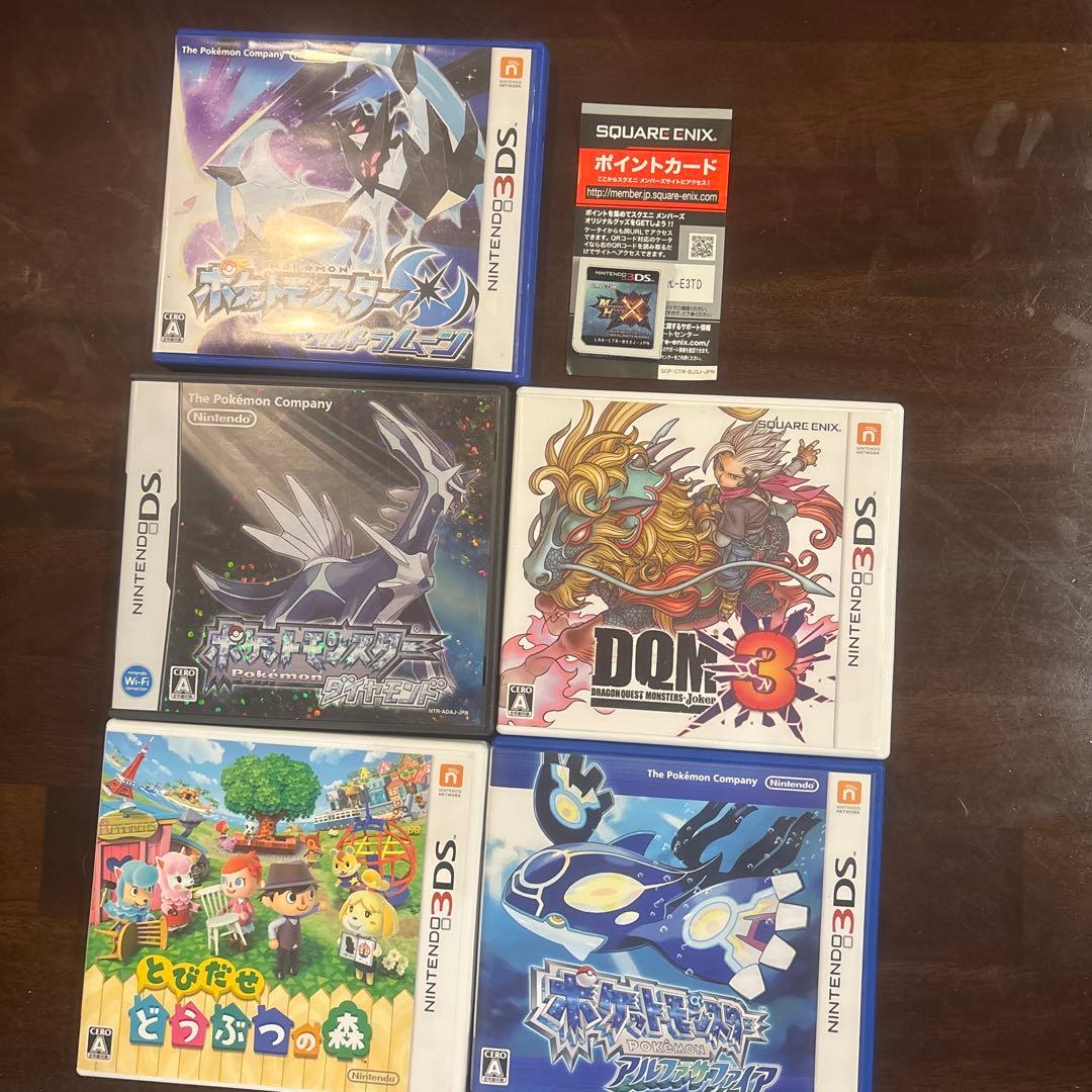 3DS人気ソフト6本セット ポケモン・ドラクエ・どう森など まとめ売り動作未確認