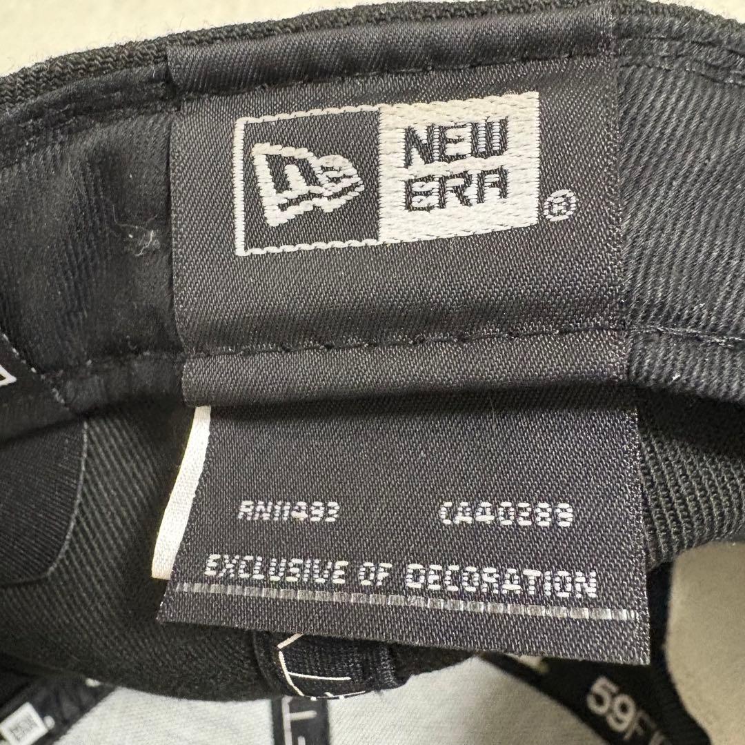 Supreme × NEW ERA ボックスロゴ 6パネルcap 黒 7と5/8