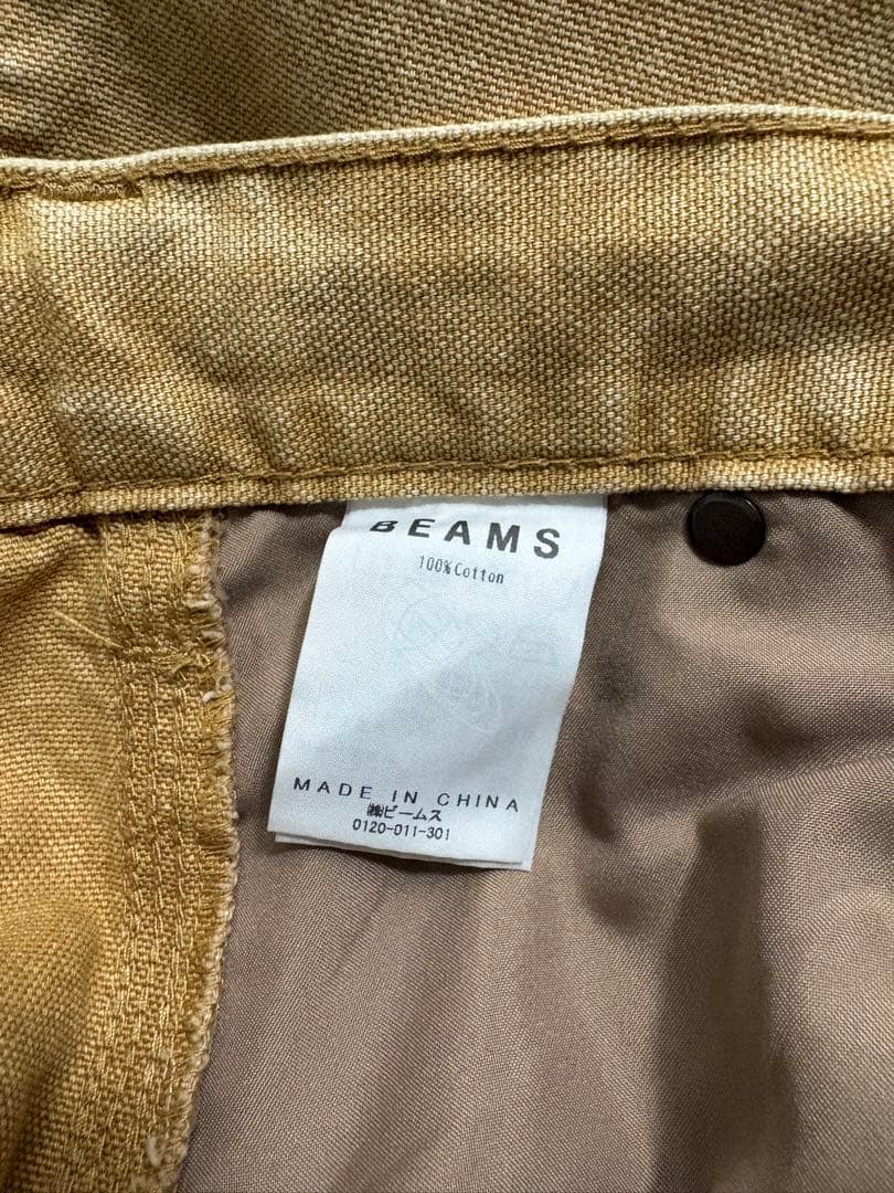 パンツ BEAMS double knee baggy painter pants