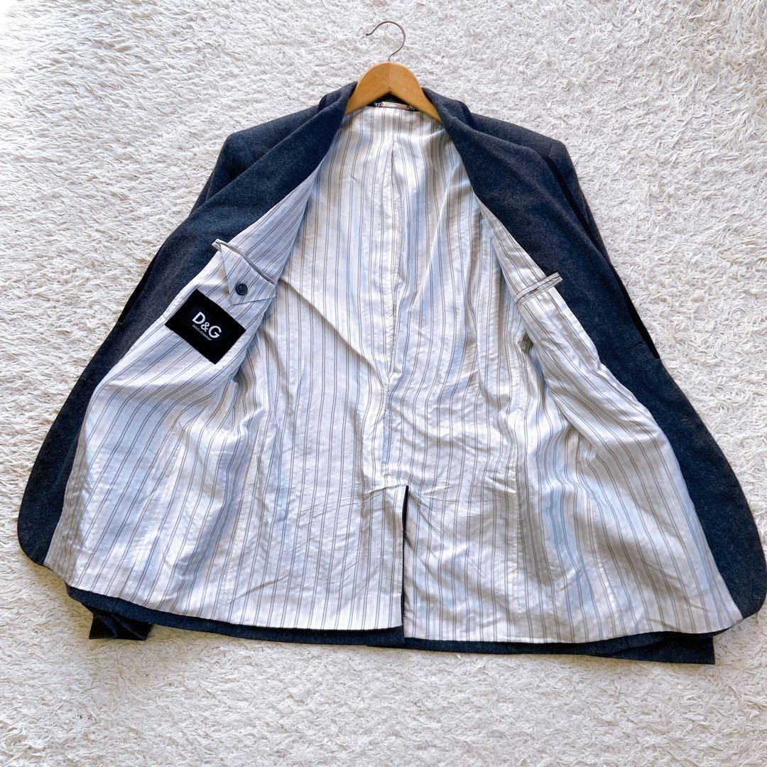 美品 ドルチェ&ガッバーナ　カシミヤ混　テーラードジャケット　48サイズ