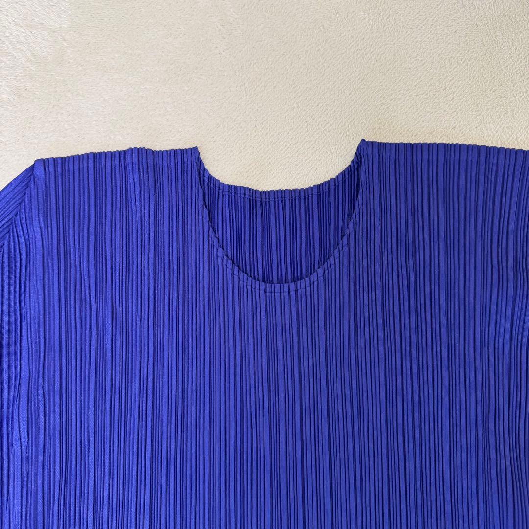 極美品✨ISSEY MIYAKE プリーツ　パープル　長袖　トップス