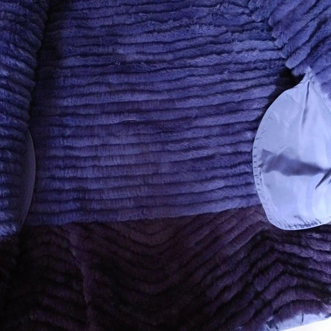 美品！ARBORENTE パープル ラビット リバーシブルコート