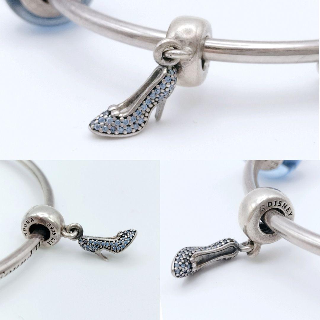 パンドラ　ディズニー　バングル　シンデレラ　シルバー925　メッセージ刻印