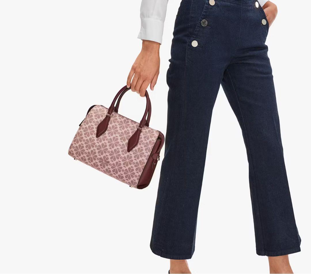 ま*ゆ様 最終価格✨美品✨Kate Spade 花柄 pvc レザー ジャガード