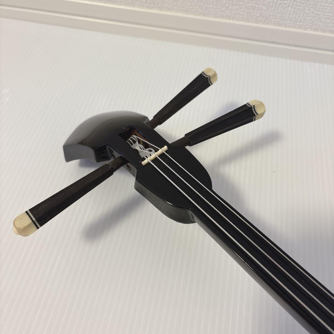【美品】沖縄三線 三味線 人工革 蛇 ヘビ へび 初心者 入門 民族楽器 弦楽器