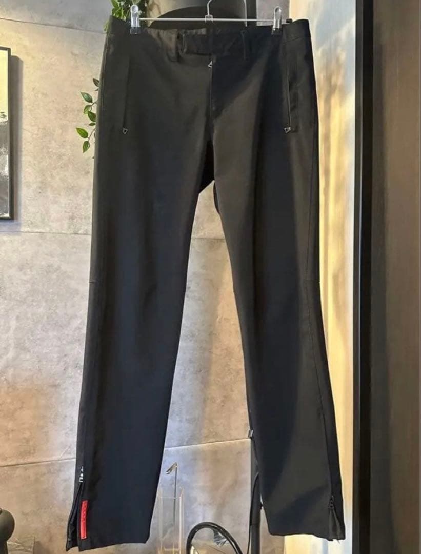 prada sport archive 裾zip フレア　パンツ