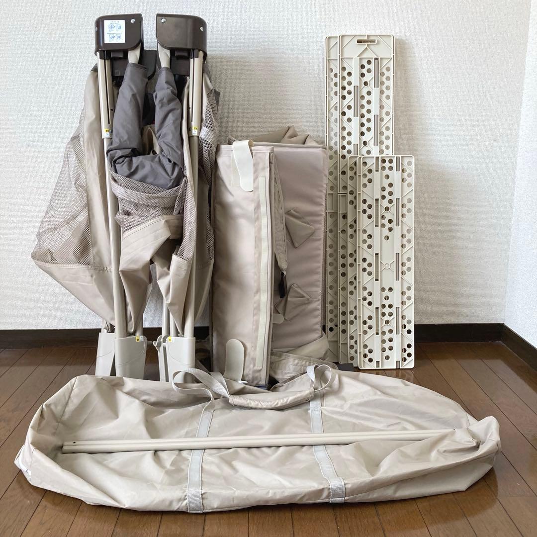 美品　アップリカ ココネルエアー ベビーベッド サークル　66047