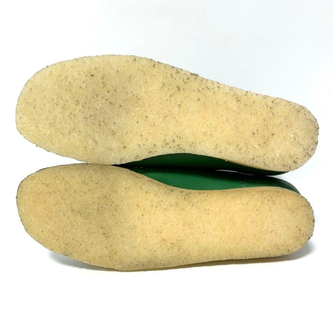 クラークス オリジナルス ワラビー ブーツ カクタスグリーン レザー 23.5