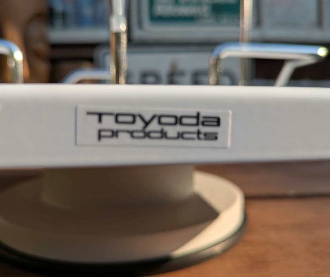 【未使用品】インダストリアル　　卓上回転帳簿立　ブックスタンド　本棚　スチール製